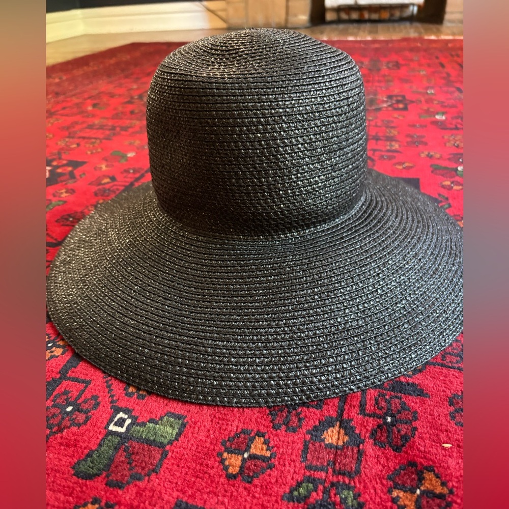 Eric Javits Hampton Hat, Black. Worn twice. - Picture 2 of 5